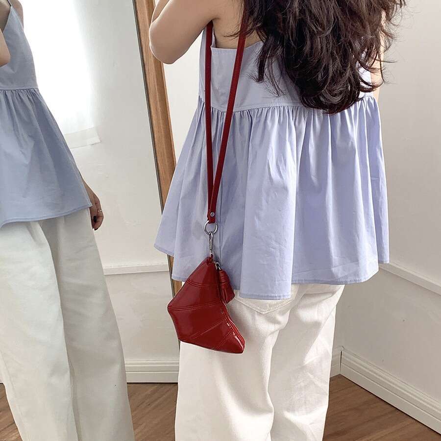 New Croissant Mini Summer Style Korean Fashion Trend Headphone Lipstick Crossbody Dumpling Bag Women B5