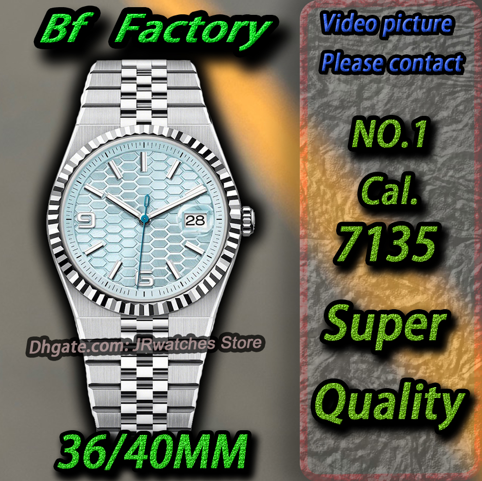 BF Factory Luxury Men Regardez le créateur de luxe Watch Sports Watch Cal.7135 Mouvement automatique Sapphire Verre étanche 904L