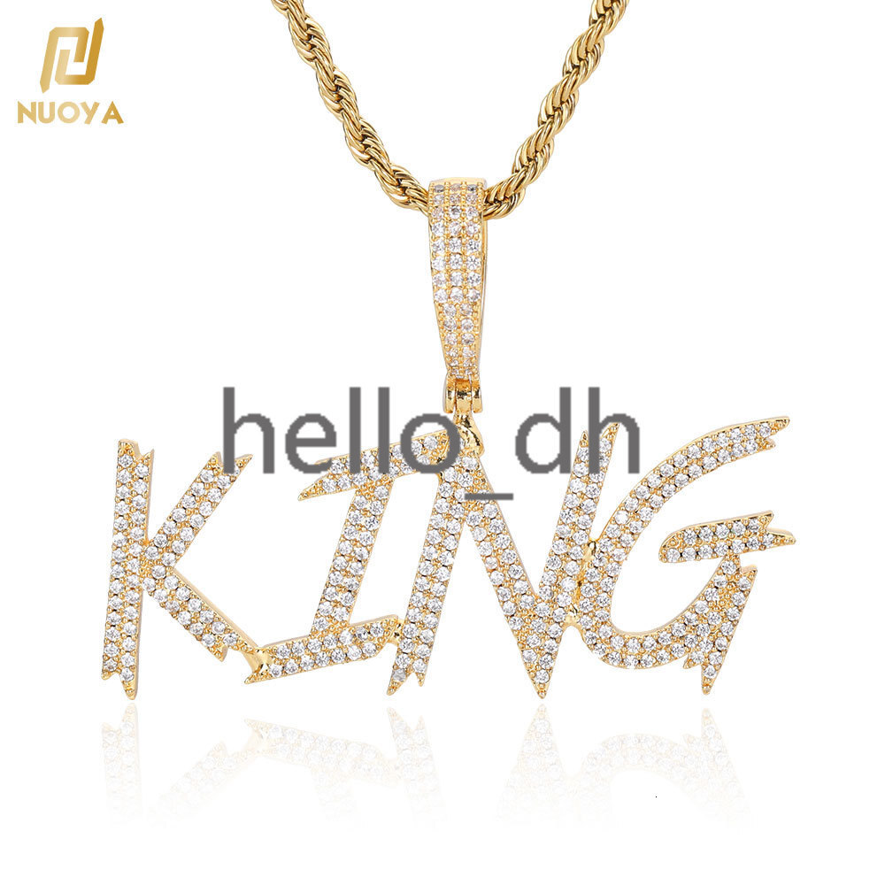 Custom Name Letter Pendants 18K Gold moissanite Mens Hip Hop Pendant Necklace Jewelry