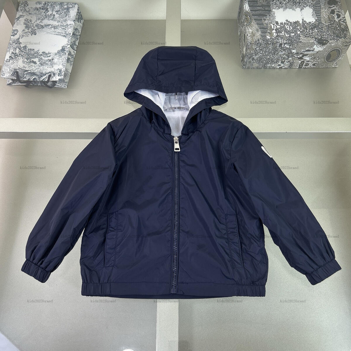 New hooded baby coat Fish pattern print boys girls Jacket kids designer clothes autumn child Outwear A239X07N061