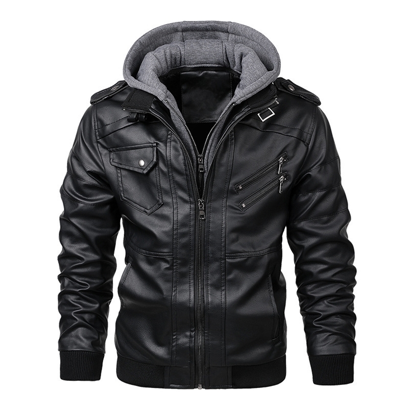 KB Mens Leather Jackets Autumn Casual Motorcycle PU Jacket Biker Leather Coats Clothing EU Size SA722250822
