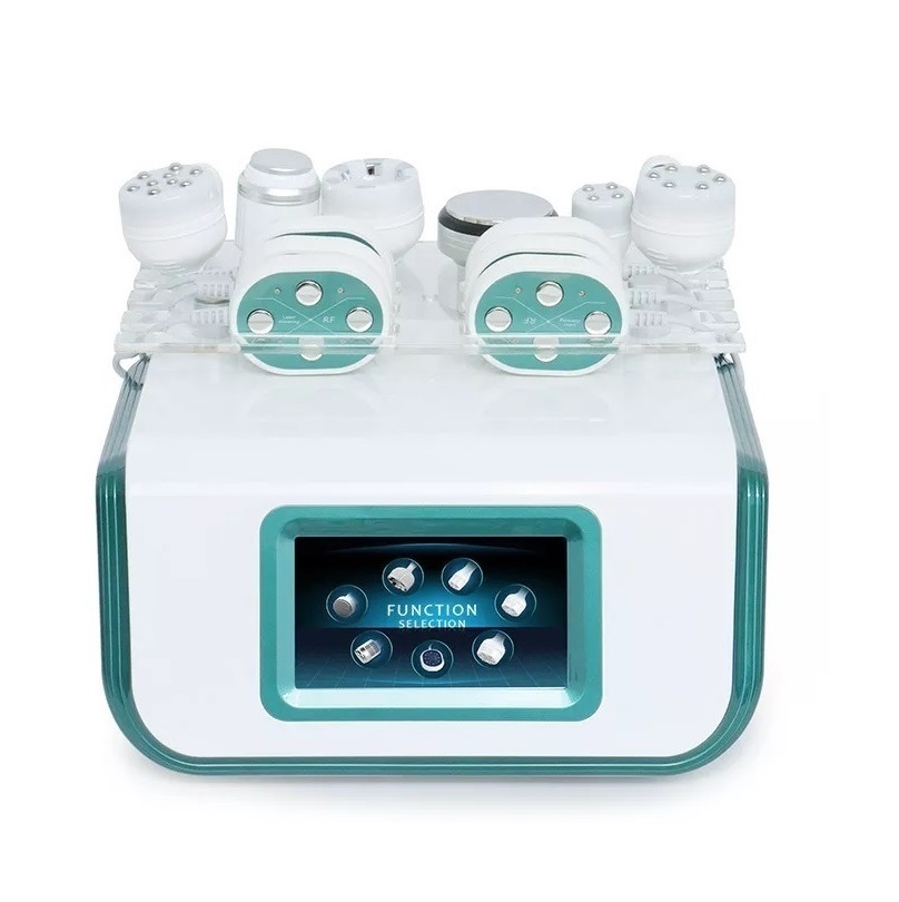 8 in 1 Vacuum Cavitation System Weight Loss with Bearings Lipolaser 40K/80K Vacuum 650nm Cellulite Reduction Salon Use
