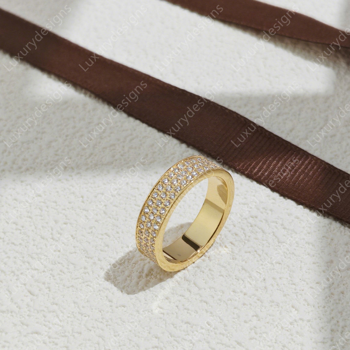 Designer Ring Full Diamonds Ring Womens Mens Classic Luxury Fashion Ring Main Diamonds Top Quality S925 Silver Fashion 18k Gold Plated 3 Colors with
