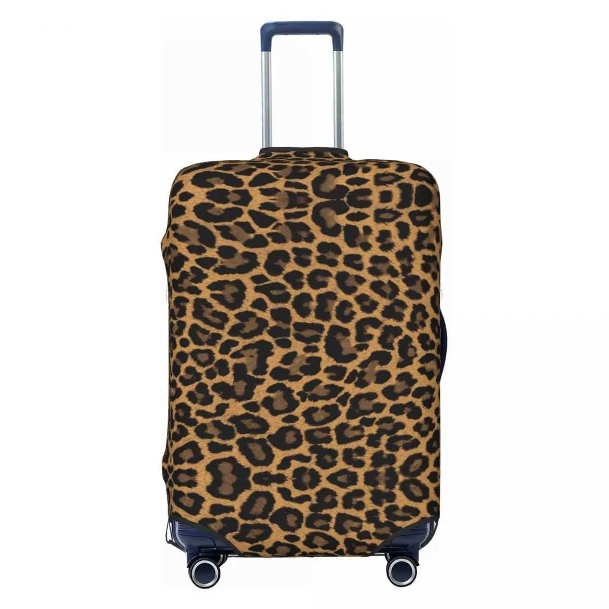 Couvre-bagages motifs léopard personnalisé Protecteur Fashion Animal Fourrure Texture Texture de voyage Couverture de protection pour 18-32 pouce
