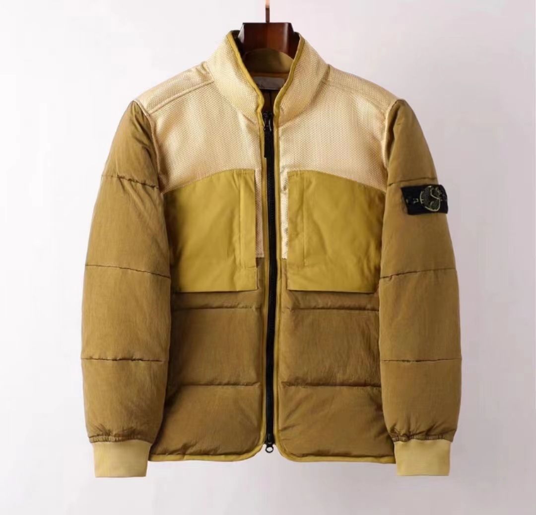 2025 stones puffer jacket men jacket designer jackets mens womens topstoney fashion embroidery graphic coat tops hooded zip windproof Jacket three C