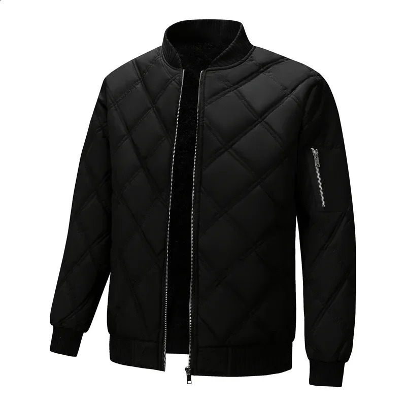 Mens CrossBorder Baseball Cap Collar Jacket Cotton Coat Warm Windproof Casual Plus Size Padded For Cold Weather 250822