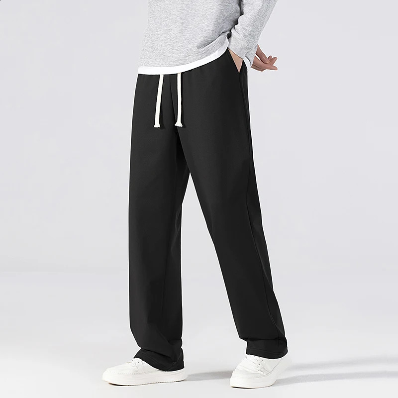 CHRLCK Mens Staight Sweatpants Sport Pants Men Running Pants Spring Autumn Loose Casual Sweat Pants Running Jogging Trousers 250818