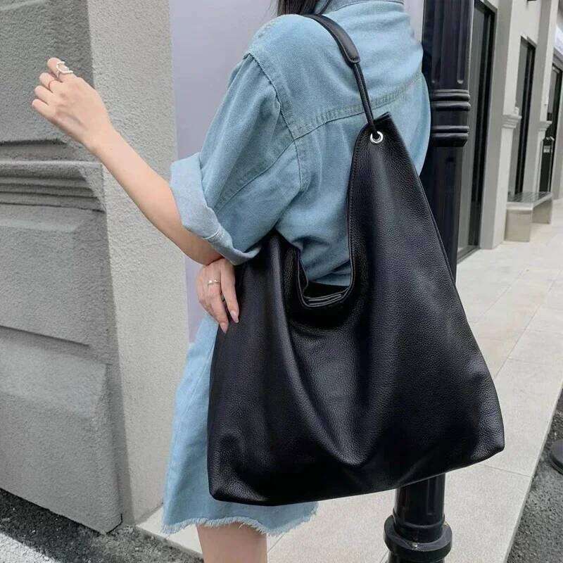 Designer Bags Genuine Capacity Soft Leather Tote Fashion Shoulder Designer Large Bag Luxury Bag