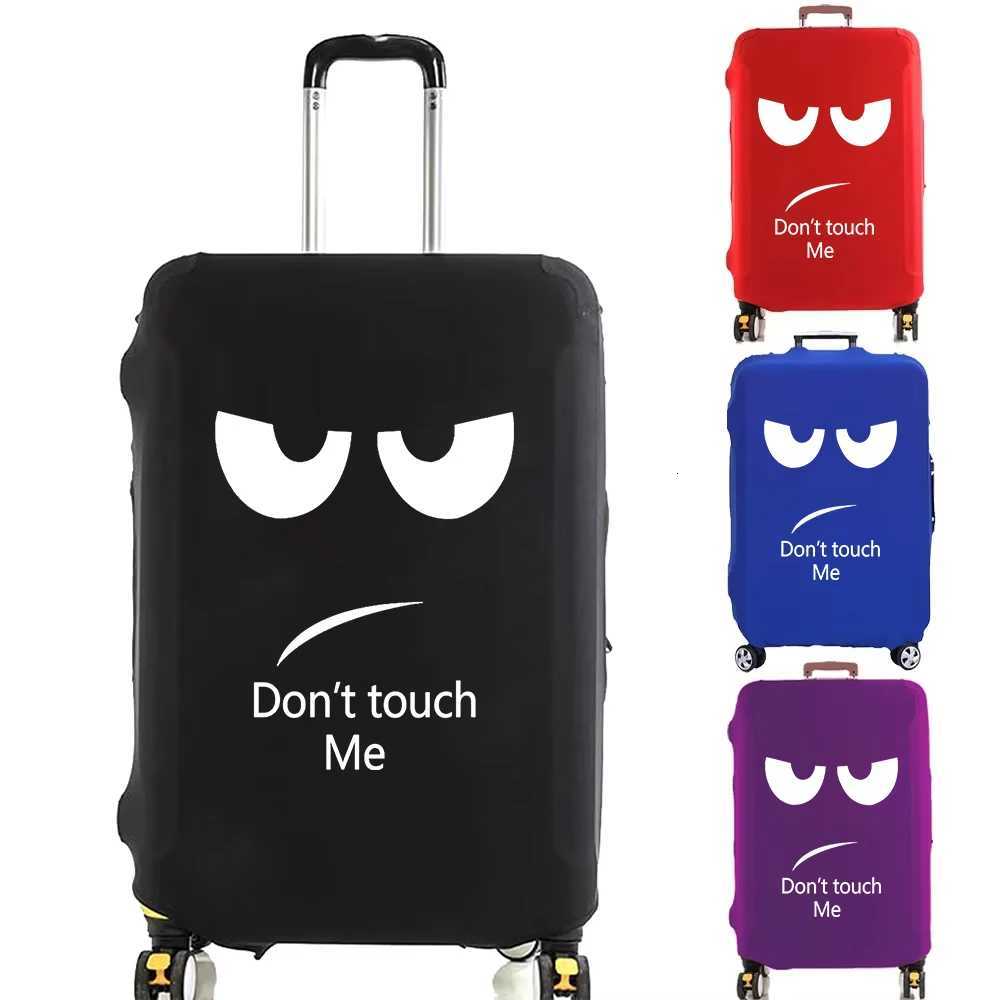 Ne me touchez pas à imprimer les bagages de transport de la couverture de voyage de voyage de protection des couvre-poussière d'élasticité adapté
