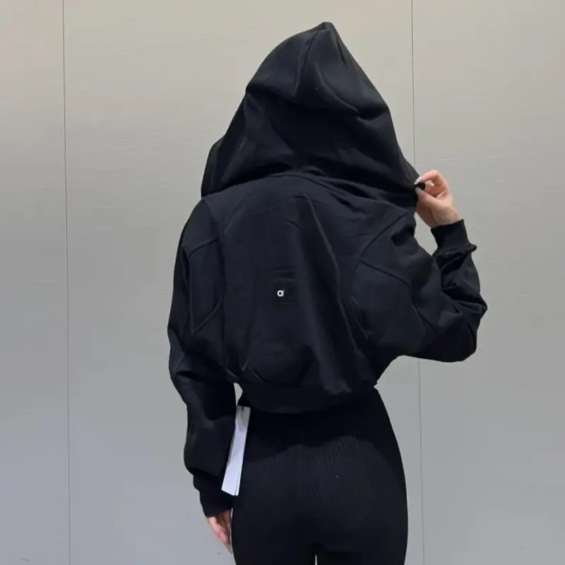 Exercise Yoga Outfit Hooded Fitness Wear Womens Training Sweat-shirt Hoodies Sportswear Jackets Outdoor Casual Adult Running Long Sleeve Pullover