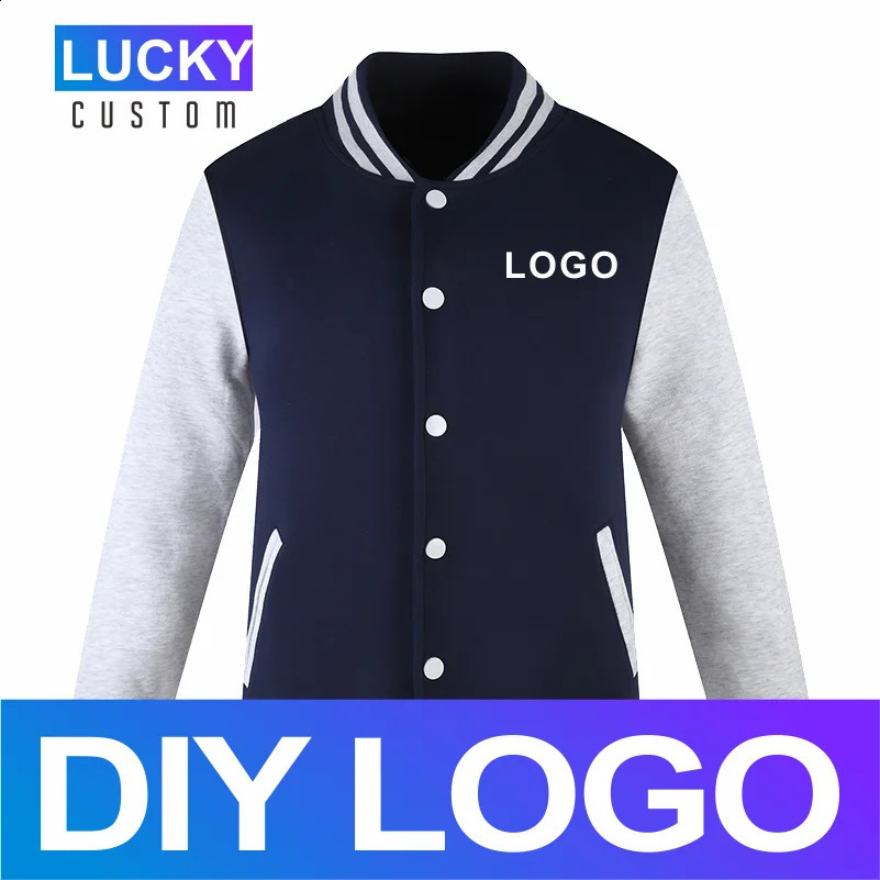 Veste de baseball à manches longues pour hommes personnalisés y imprimé style collège chaleur et confortable sorwear 3xl 250822