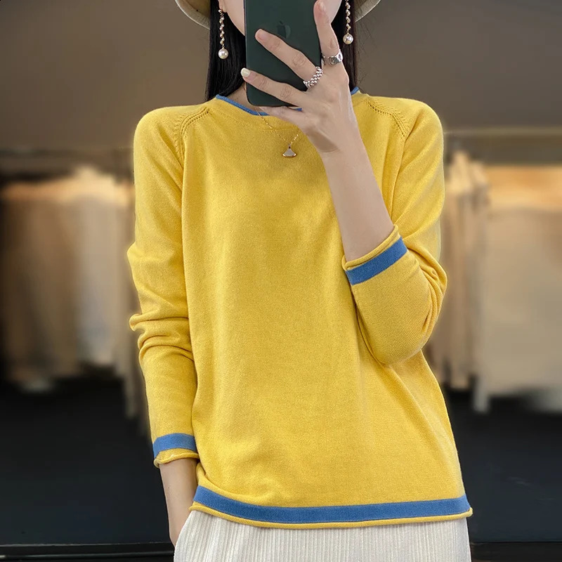100% coton tricots Femme Poulace de cou rond printemps et couleurs en vrac d'été assorties en coton et en lin Shirt250823