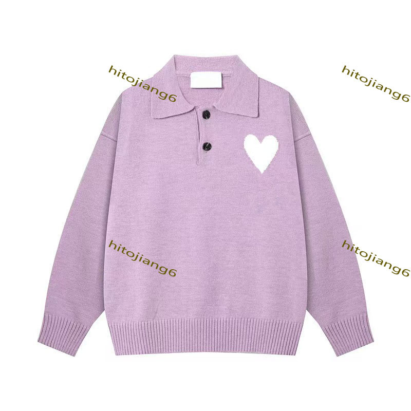 Automne Fashion Men en tricot Pull à revers surdimension