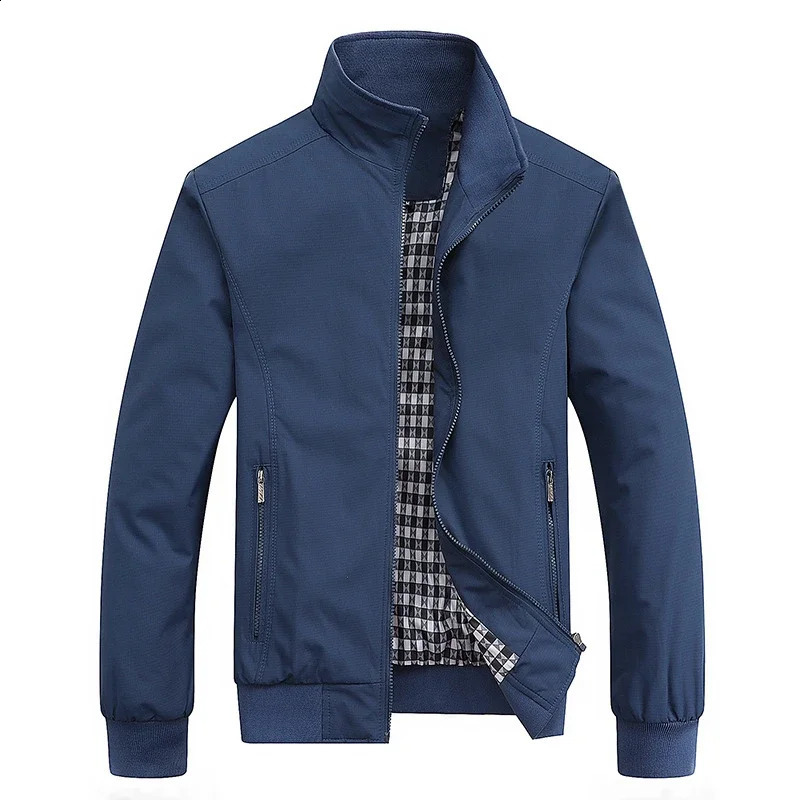 Spring Autumn Casual Solid Fashion Slim Bomber Jacket Men Overcoat Arrival Baseball Jackets Mens M6XL 8XL Top 250822
