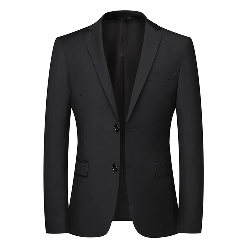 Blazer Mens Fashion Business Solid Color British Style Professional Work Groom Wedding Dress Man Blazer Jacket250822ww1