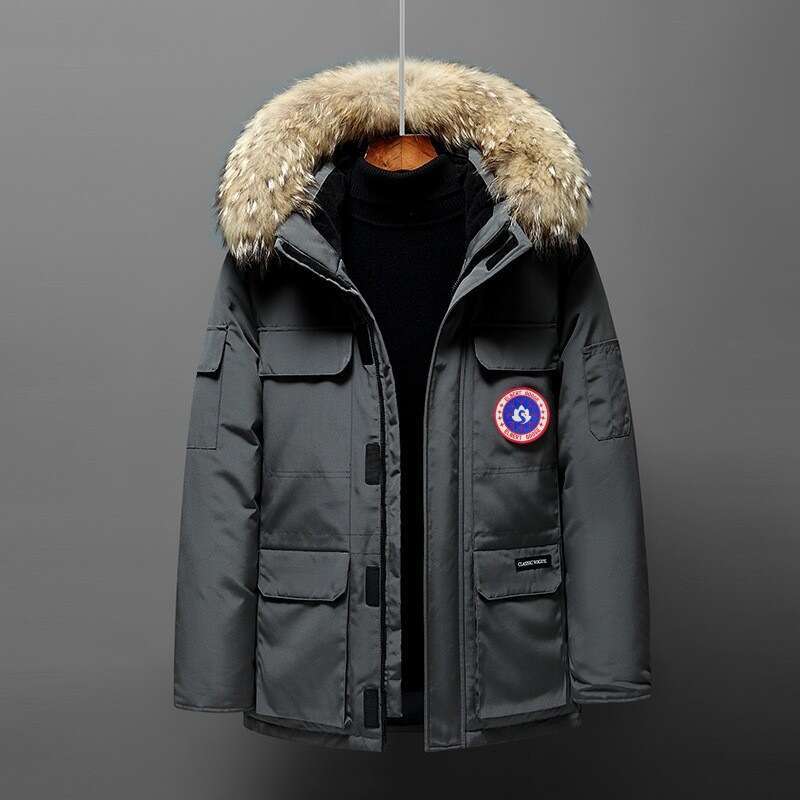 Canada Jacket Gooseparka Jacket Winter Coat Windproof Thick Warm Wolf Fur Hood Parka Pocket Canadianly Gosses Windbreaker Canada Down Coat Puffer Do