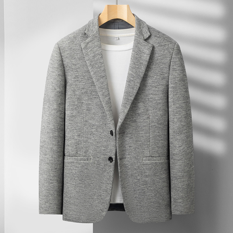 Mens HighEnd Boutique Wool Suit Casual Business Top Coat Fashion Gentleman Party Four Seasons Elegant Tailored 250822