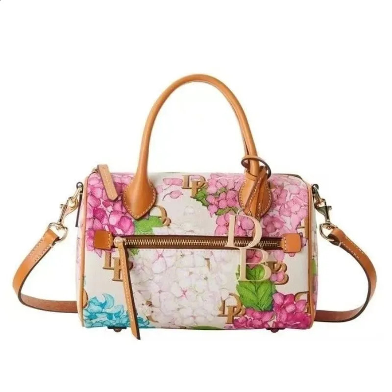 Fashion Boston Bag Women Trend Flowers Print Letter Crossbody Bag High Quality Shoulder Pillow Bag In Handbag 250818