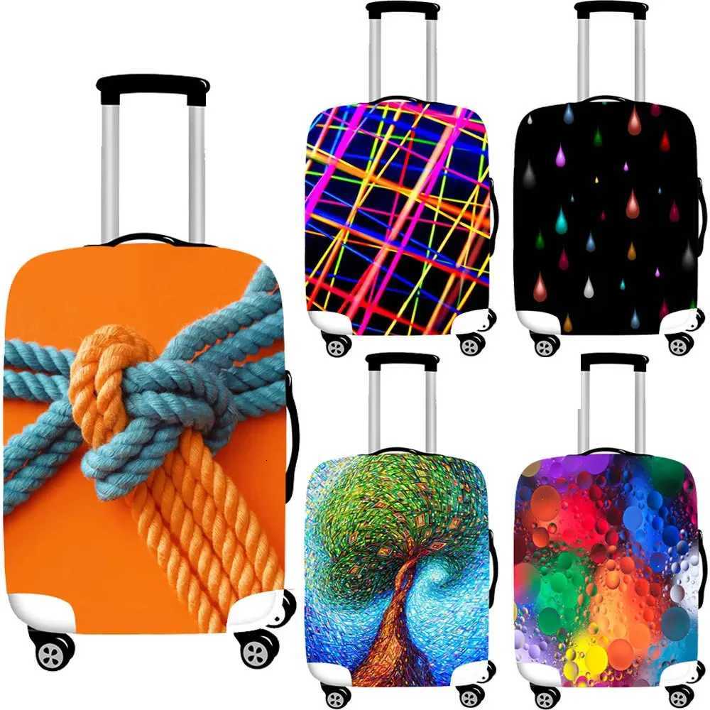 2025 Cross-border New Product Luggage Protective Cover Thickened Elastic Leather Cover Travel Universal Wheel Trolley Case Dust W250823