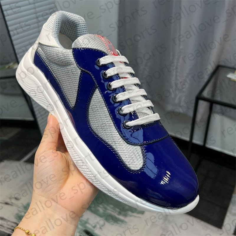 Chaussures de créateurs baskets pour hommes Americas tasse en cuir bas en cuir lacet en cuir noir vert jaune mode rond rond sport chaussure décon
