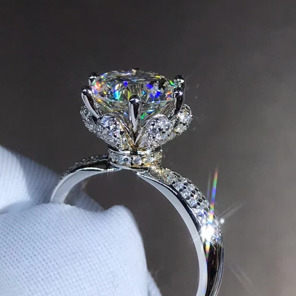 luxury designer jewelry fashion wedding ring jewelry engagement rings sterling silver Rose Gold diamond gemstones 925 sterling silver quality design