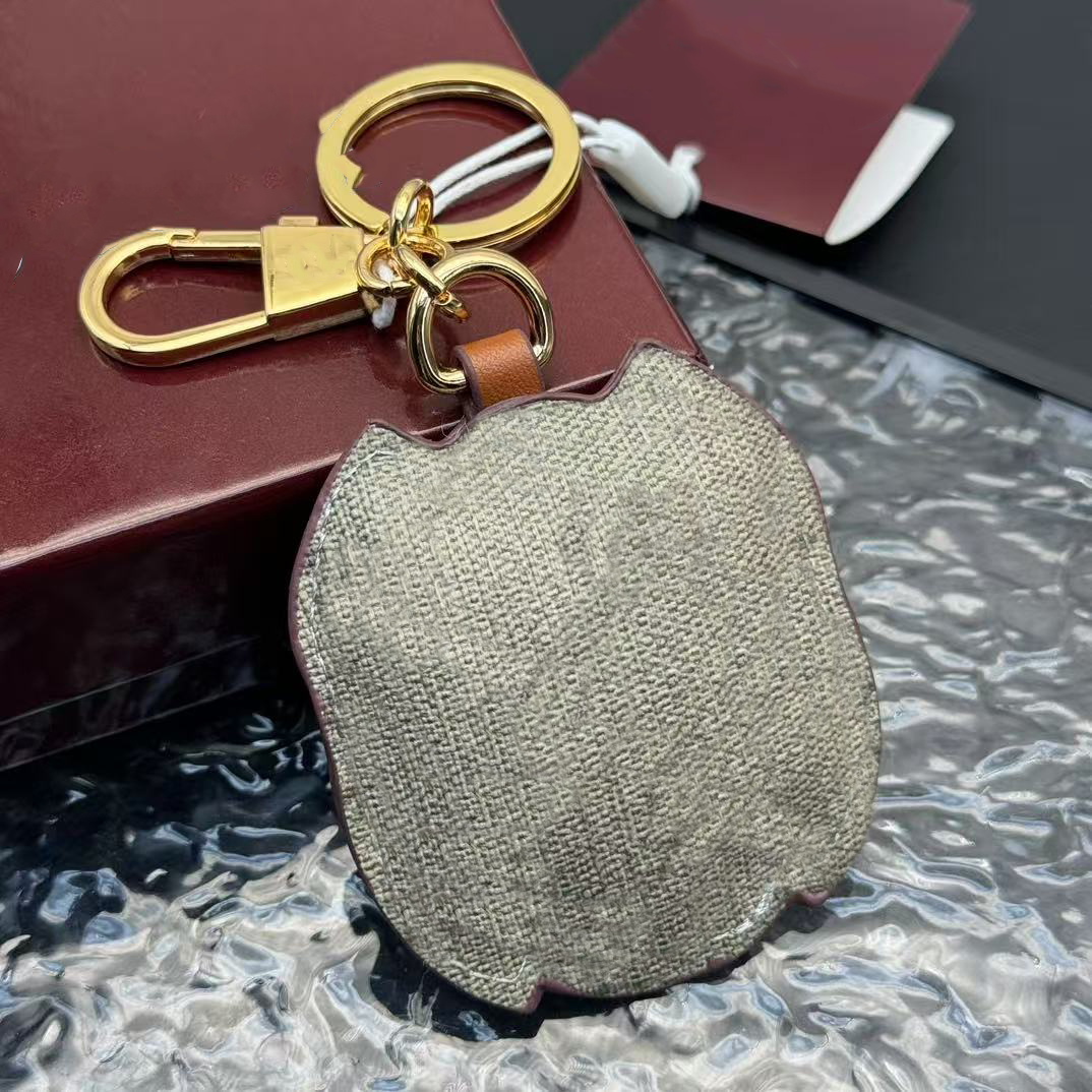 High Quality With box Luxury Accessories Key Buckle lovers Car Keychain Handmade Designer Leather Keychains Men Women Bags Pendant #8888888