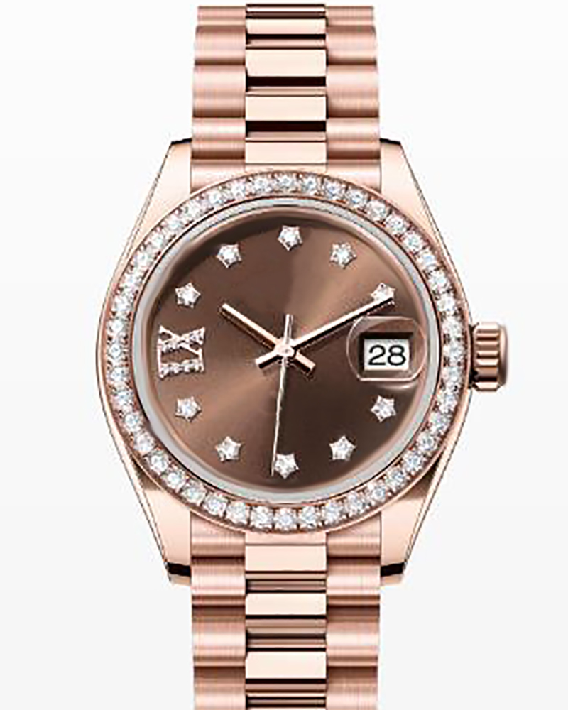 Women's luxury watch, uniquely designed by a master, with a 28MM940l stainless steel strap and a night light waterproof design