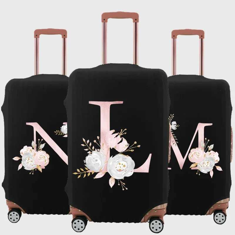 Casse de bagages en or rose couverture de protection accessoires de voyage accessoires à bagages élastiques applicables à 18-32 valise W250823