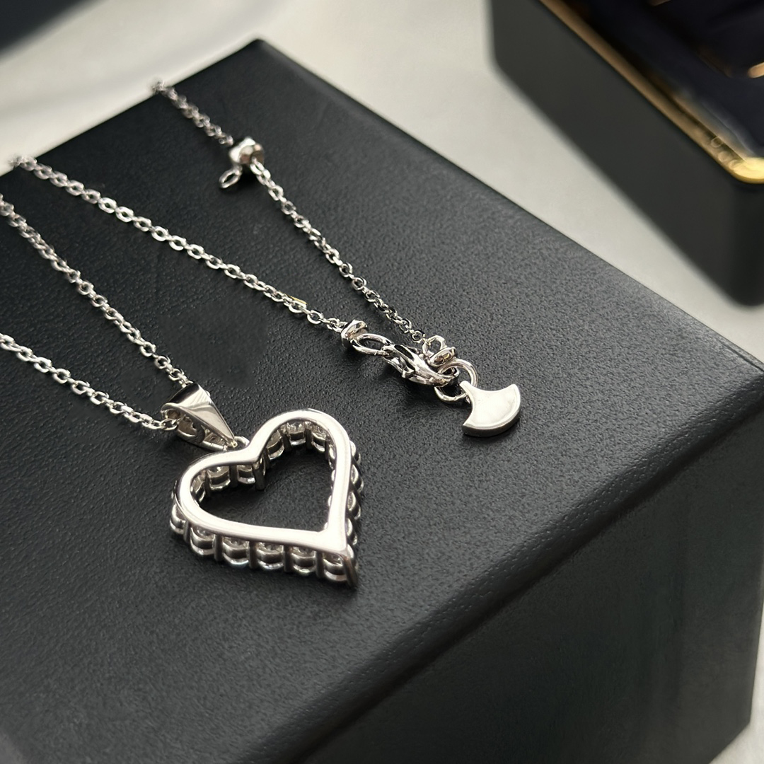 Designer Crystal 925 Silver Jewelry Set Necklace Earrings Top Quality Never Fade fashion highest counter diamond fashion gift for girlfriend 008