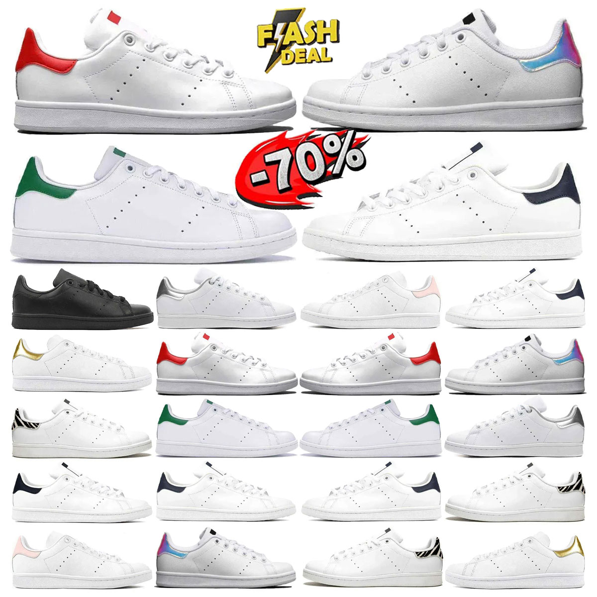 2025 Classic Stan Smith Designer Superstars Running Shoes for Mens Women Trainers Triple Black White Red Sier Green blue azure Pink outdoor Sports J
