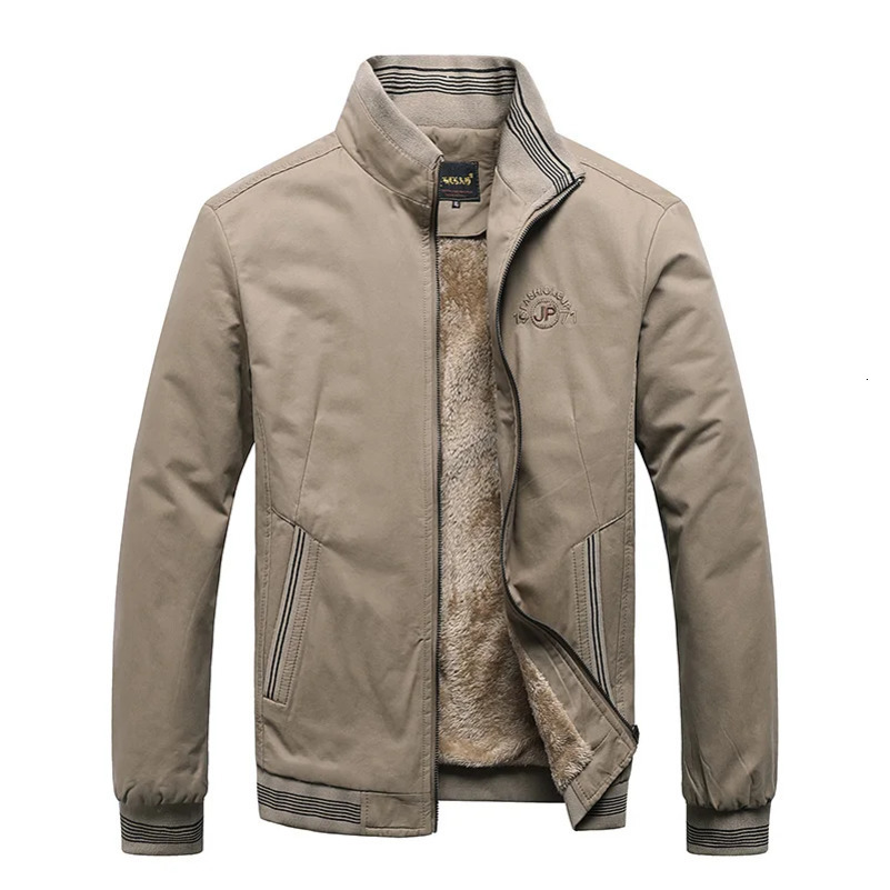 Fashion Jacket Baseball Autumn And Winter coats Fleece Thickened jackets Warm Solid Color Zipper Top Mens w250822