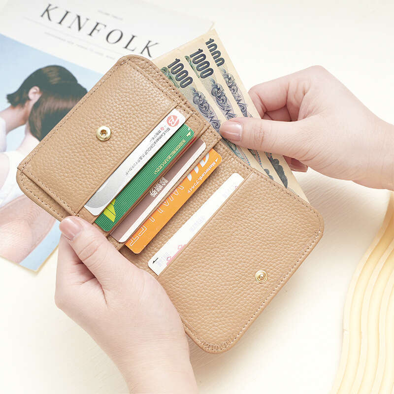 Portefeuille en cuir authentique pour femmes, nouveau style Ins, portefeuille de chute de vache en haut, 70% de réduction sur la version coréenne