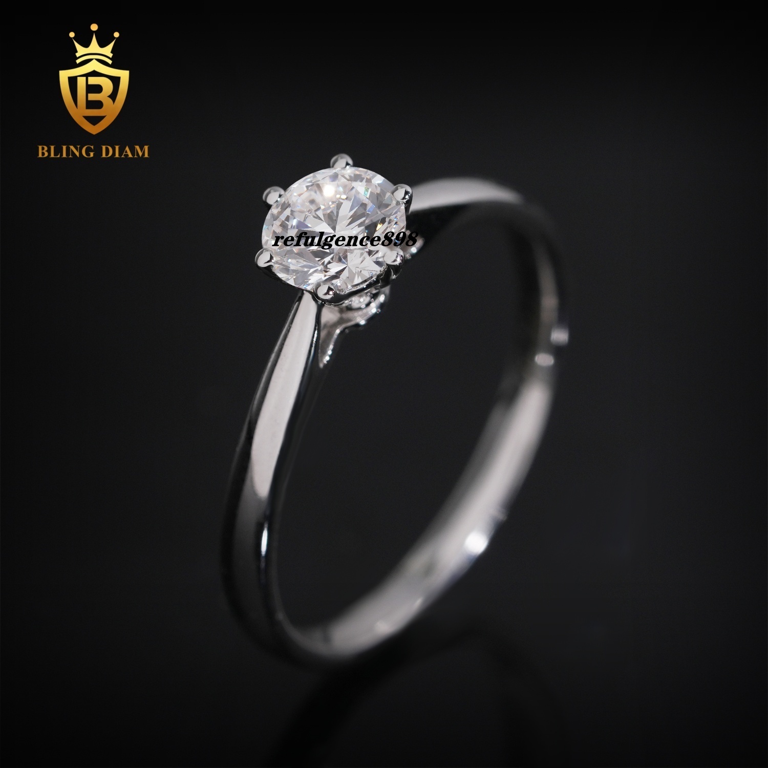 Luxury Jewelry Customize Manufacturer Direct Custom Design Fancy Cut Moissanite Silver Lab Diamond Ring