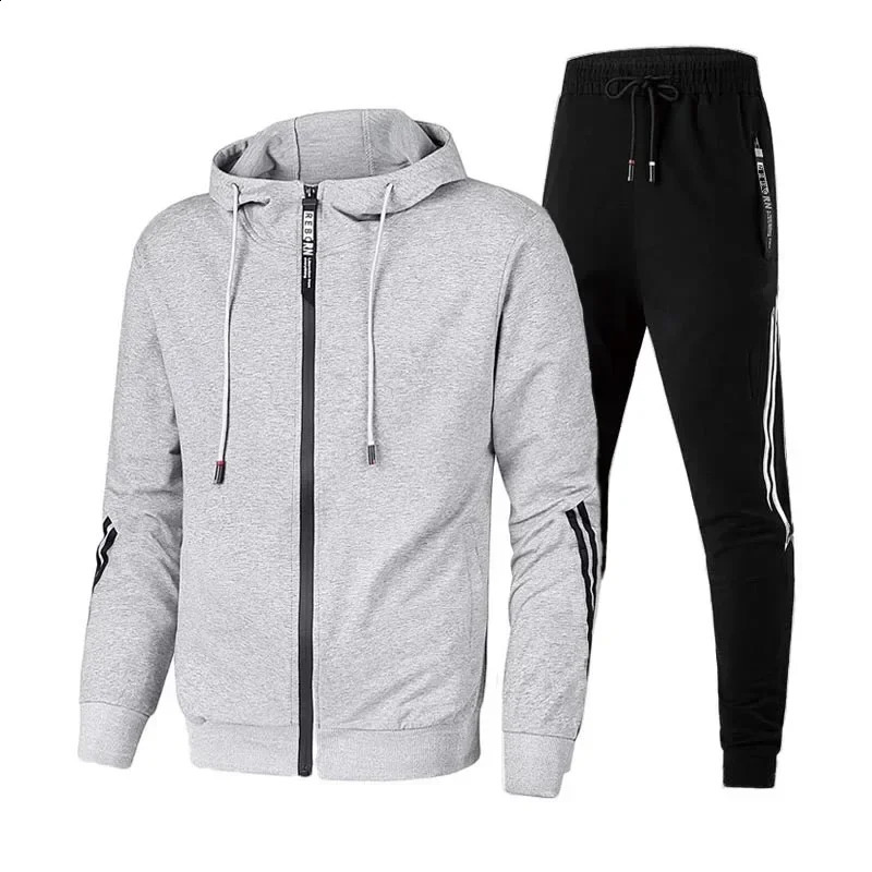 Mens Set Pullover Sweatshirt Hoodies Sweatsuit Long Sleeve High Quality Sports Suit Outdoors Daily Fashion Casual Clothing 250822