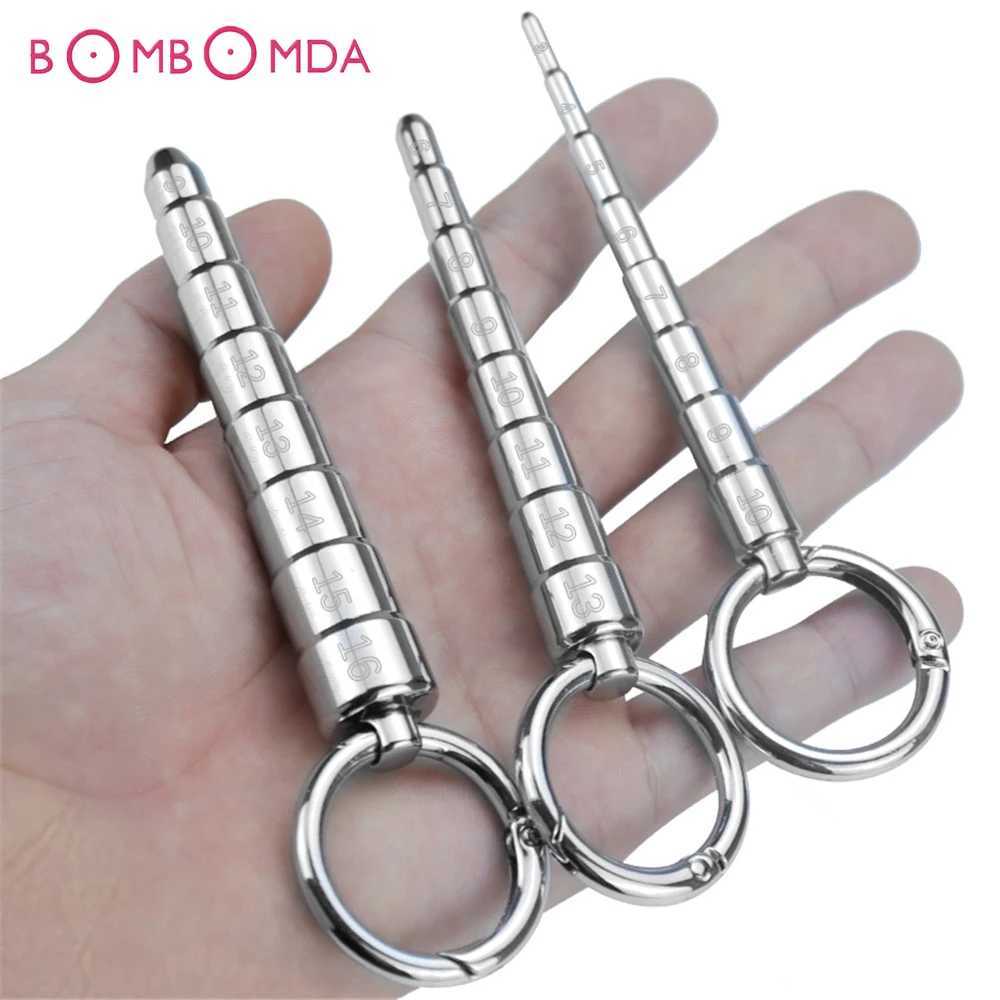 Pagoda Horse Eye Stick Stainless Steel Dilator Penis Plug Urethral Bead Urine Plugging Rod Metal Horse Eye Expander Sex Toys gbamboo_ZVNP