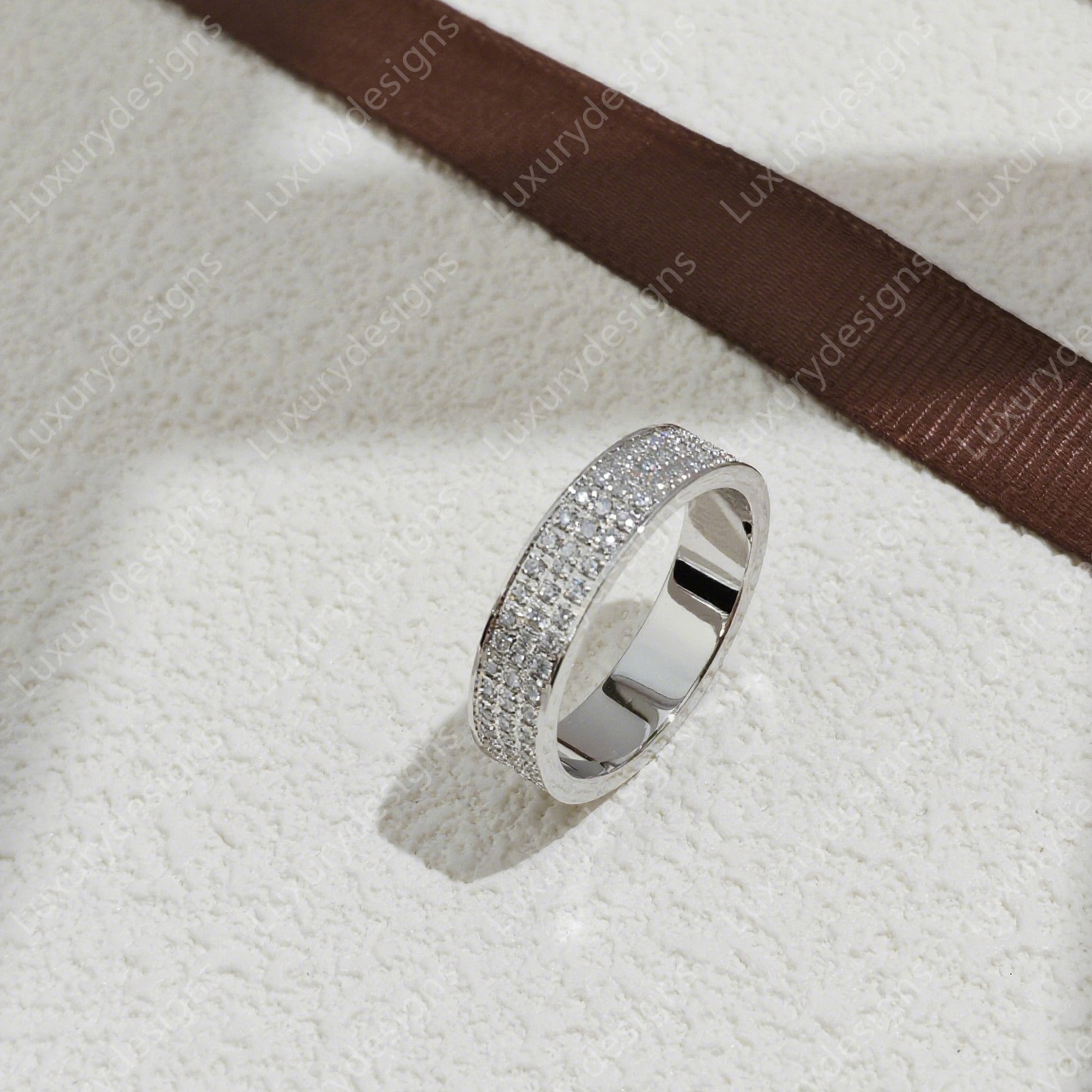 Platinum Ring Full Diamonds Designer Ring Womens Mens Classic Luxury Fashion Ring Main Diamonds Top Quality S925 Silver Fashion 18k Gold Plated with