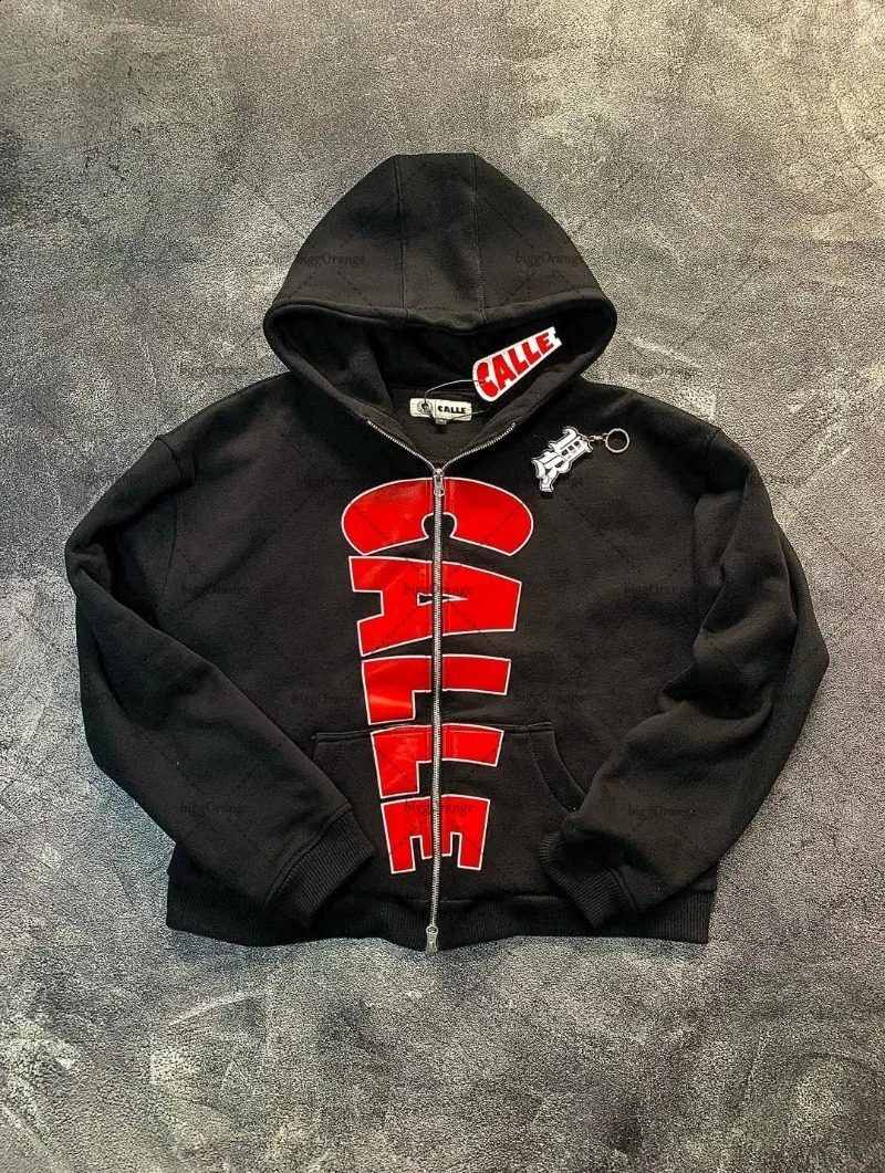 Hip-hop fashion hoodie trend punk Y2k high street American Harajuku pullovers Gothic oversized letter casual printed sportswear 250818