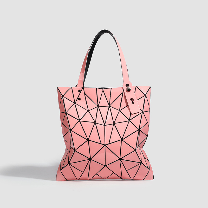 2025 Printemps / été Nouveau Niche Design Geometric Diamond Grid Glitter Tote Sac Polvaleur Sags d'étoile à épaule simple à main de la grille à s