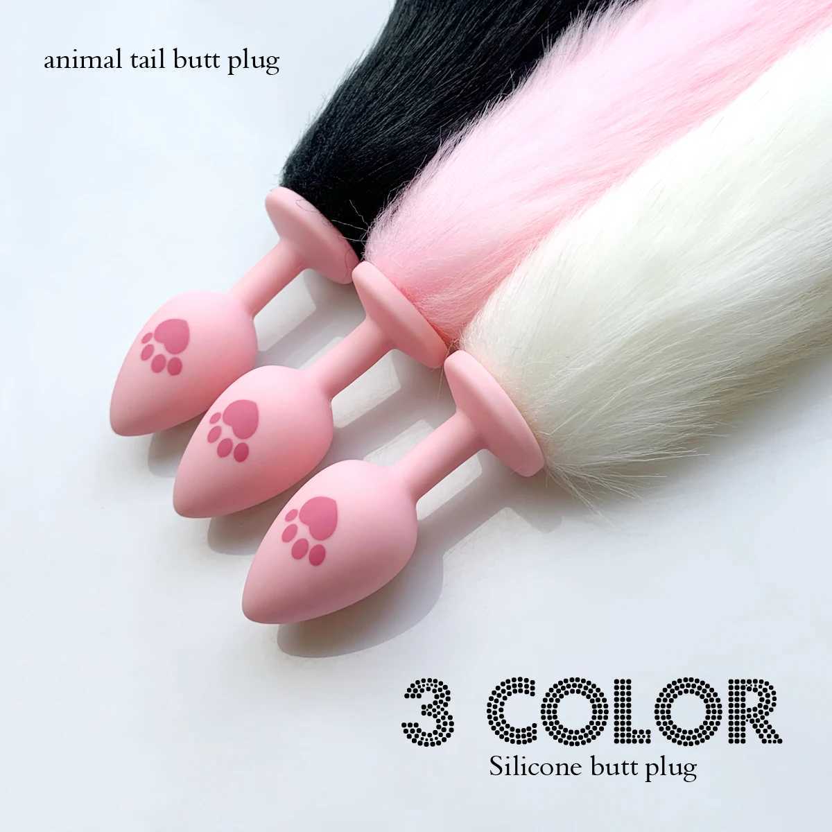 BDSM Sexy Fox Anal Plug Tail Silicone Anal Toy For Women Men Butt Plug Role-playing Tail Animal Anal Plug Cosplay Adult Sex Toys gbamboo_7KNV