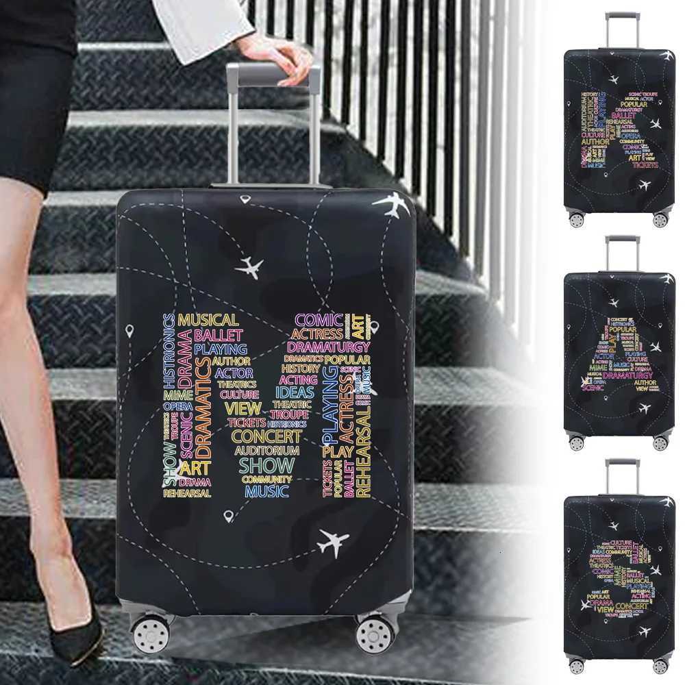 Couvre-valise de voyage à bagages Stretch Tissu Cover Protective Couvercle de boîtier à bagages pour la série de textes de 18-28 pouces W250823