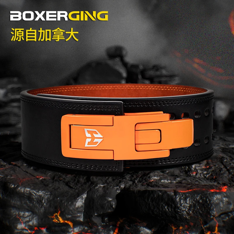 Mens Powerlifting Belt with Quick Release - Genuine Leather Lever Belt for Squat Deadlift Lifts Bodybuilding Gear 250819