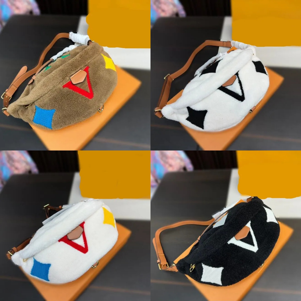 Bum Sac Designer Fanny Pack Designer Sac de fourrure Cross Cross Bodage d'hiver Bagure de ceinture de taille Sac Luxury Sac concepteurs Sacs Femm