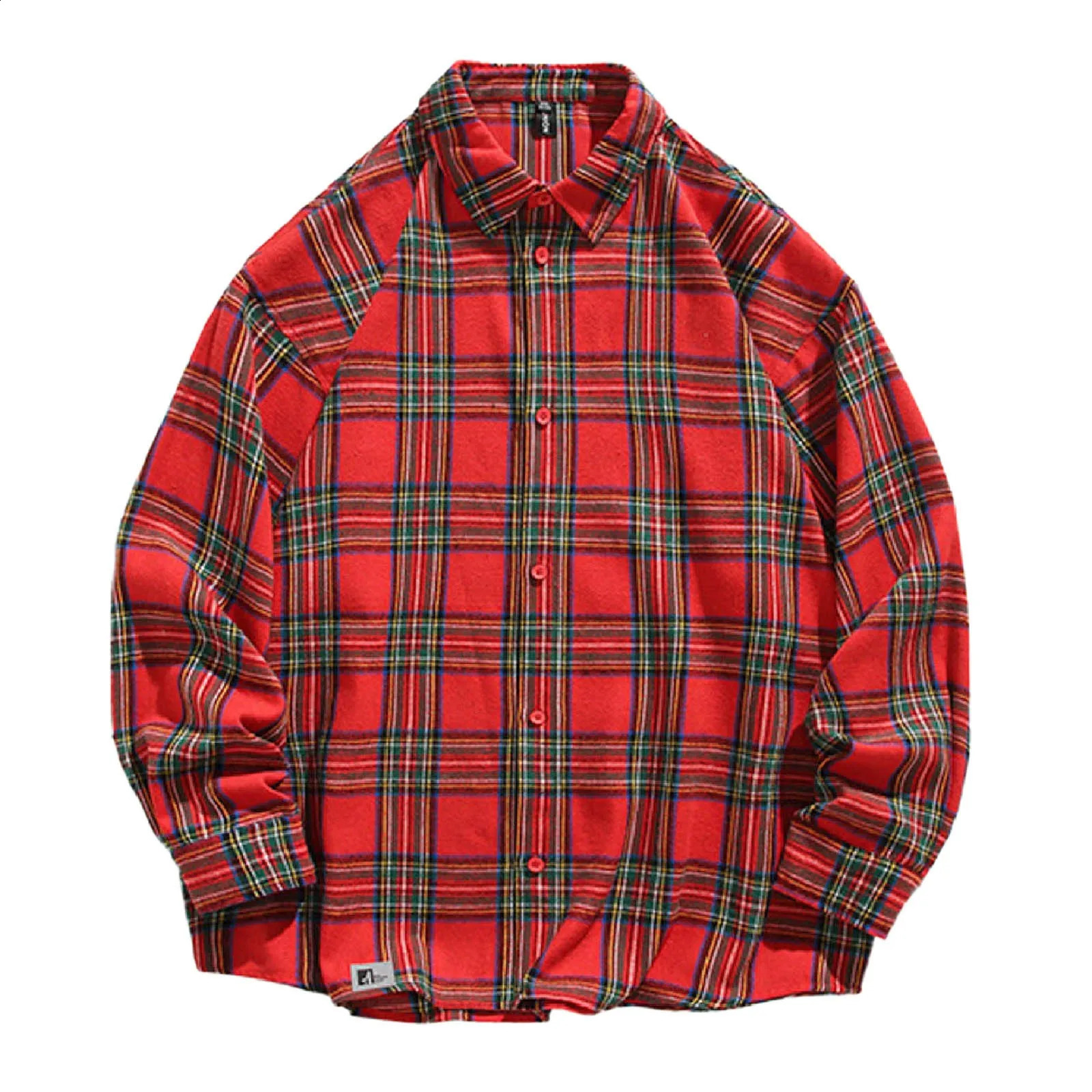 Mens Loose And Handsome Plaid Long Sleeved Shirt Plus Size Fashionable Cotton Linen Spring Selling Mens Short Sleeve Shirt 250823