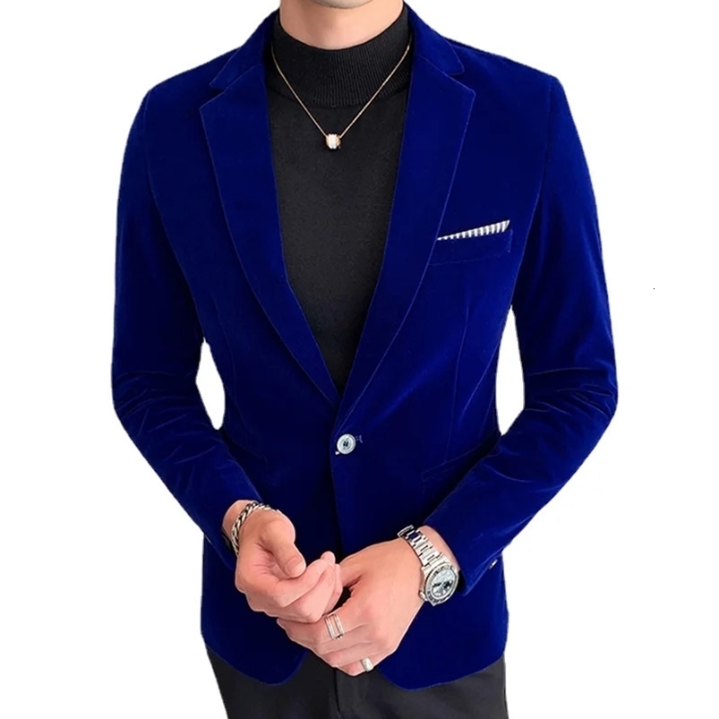 Mens Blazer Mens Fashion Business Corduroy Shirt Gentleman British Style Casual Slim-fit Wedding Work Mens Blazer Jacket 5XL250822