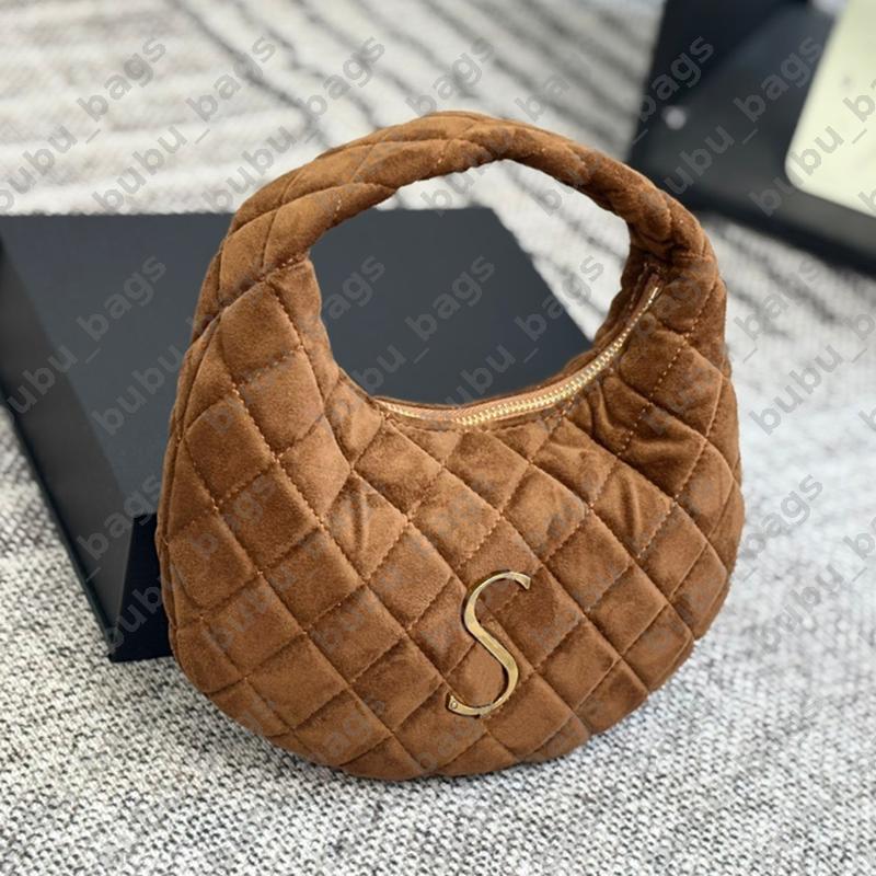Suede Bag Designer Shoulder Bag Brown Black Autumn Winter Luxury Crossbody Bags For Women Chain Handbag Suede Purse