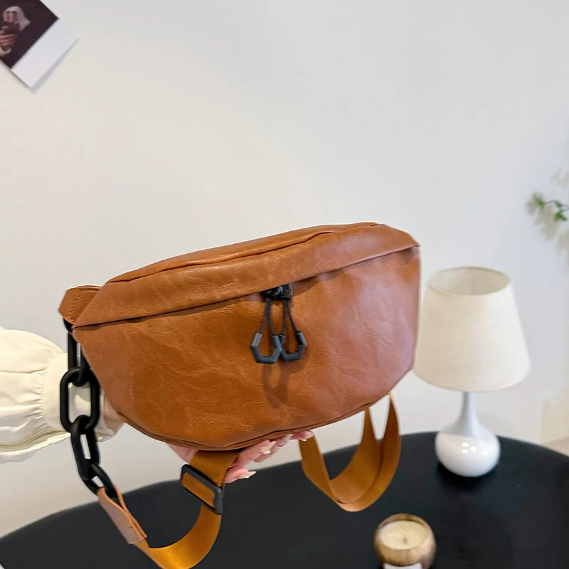 Sac à taille en cuir souple pour femmes sacs sacs de poitrine sacs sacs de ceinture féminine sac à main model d'épaule crossbody sacs 250815