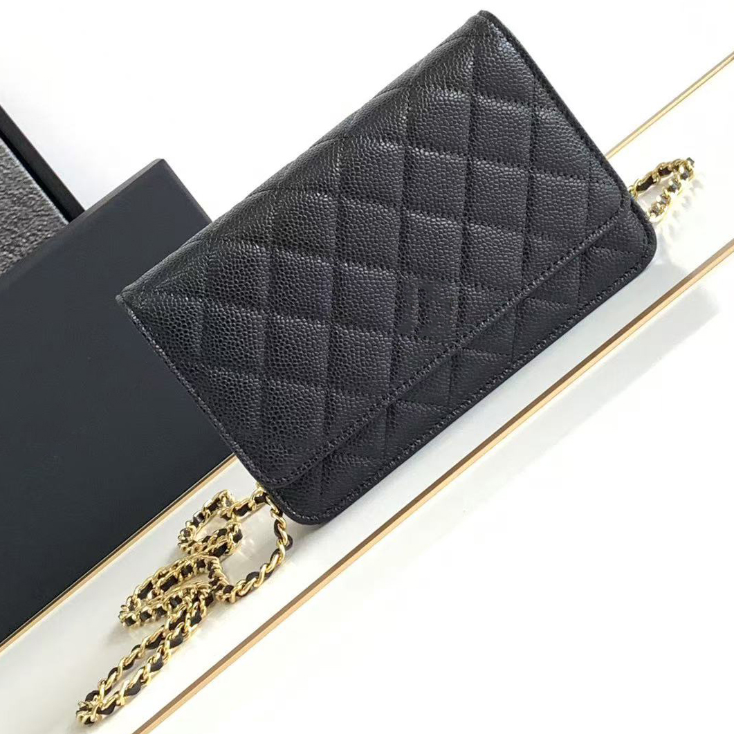 10a crossbody designer bag White shoulder bag classic wallet chain caviar woc black bag simple Genuine Leather fashion classical luxury handbag colo