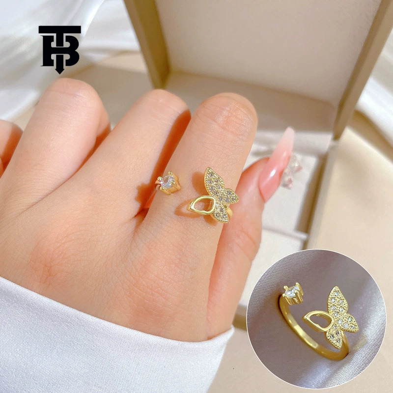 TB BHULAMTE European S925 Pure Silver Personalized Multifunctional Rotating Ring Adjustable Designer Luxury Women's Accessories Fashion Jewelry
