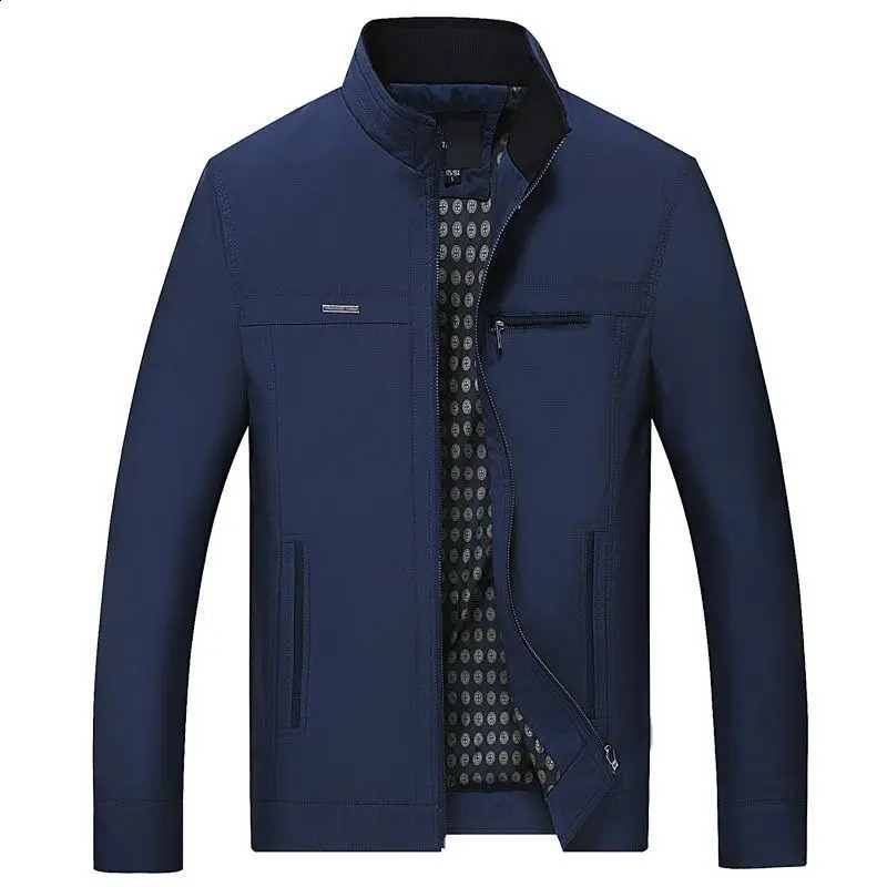 Thin Solid Color Social Jackets for Men Causal Business Jacket Quality Formal Office Dress Coat Male Autumn Spring 250818