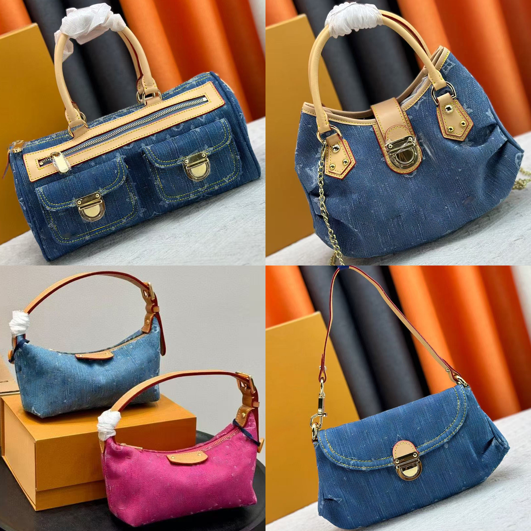 Valley bag M13571 M95020 m44464 tote bag Blue denim luxury designer bag clutch handbag luxury shoulder crossbody packages wallet purse Bags